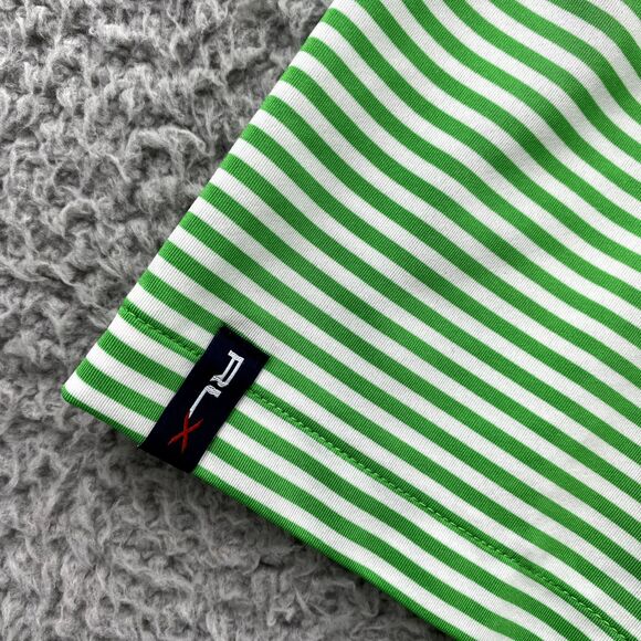 RLX Ralph Lauren Shirt XL Green Striped Polo Golf U.S Open‎ Preppy Outdoor Men's - Picture 4 of 9